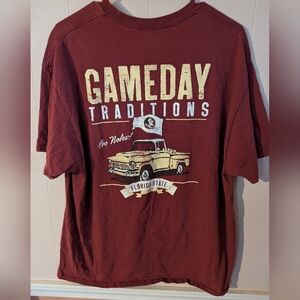 Florida State Seminoles Game Day Tailgate Tee Unisex Size XL Maroon Short Sleeve